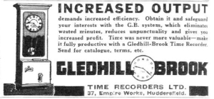Gledhill Brook advertisement